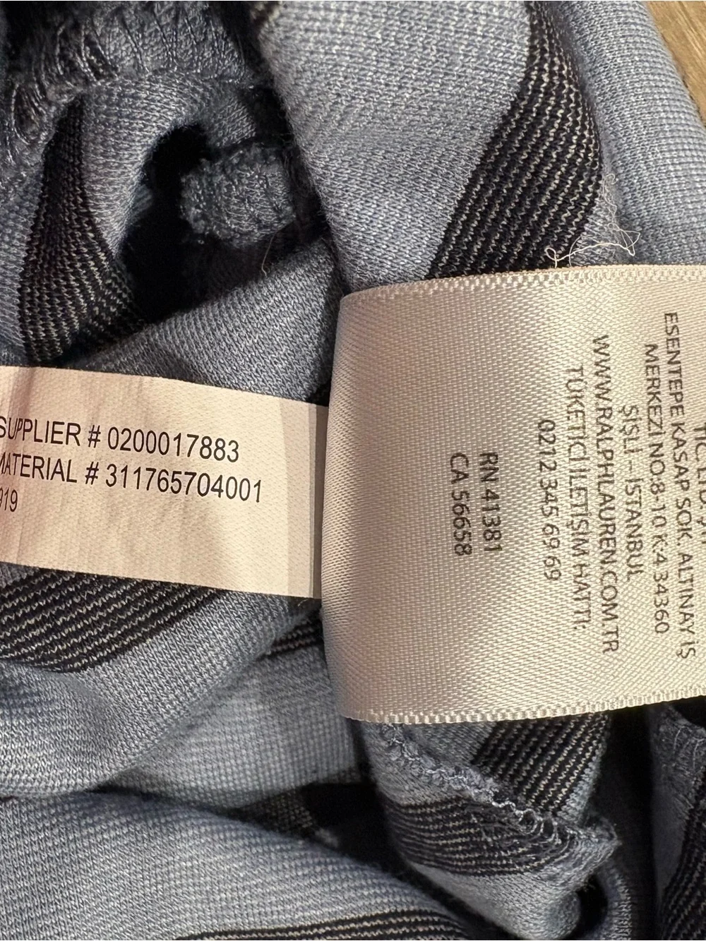 Polo Ralph Lauren Girls Striped Drop Waist Dress Knit Blue Navy Size 4 4T Preppy